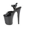 Pleaser - FLAMINGO809WR Ankle strap sandal, Pole dance shoes - Black Product image